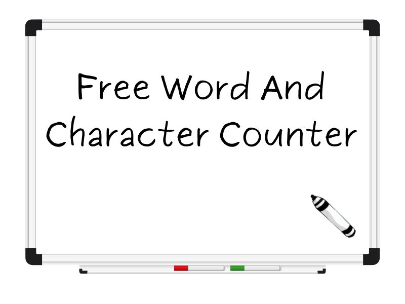 Free Word And Character Counter