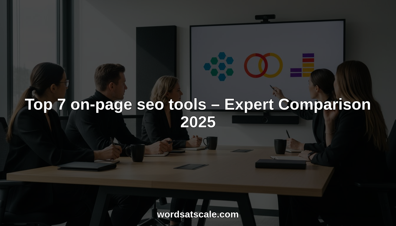 Top 7 on-page seo tools – Expert Comparison 2025
