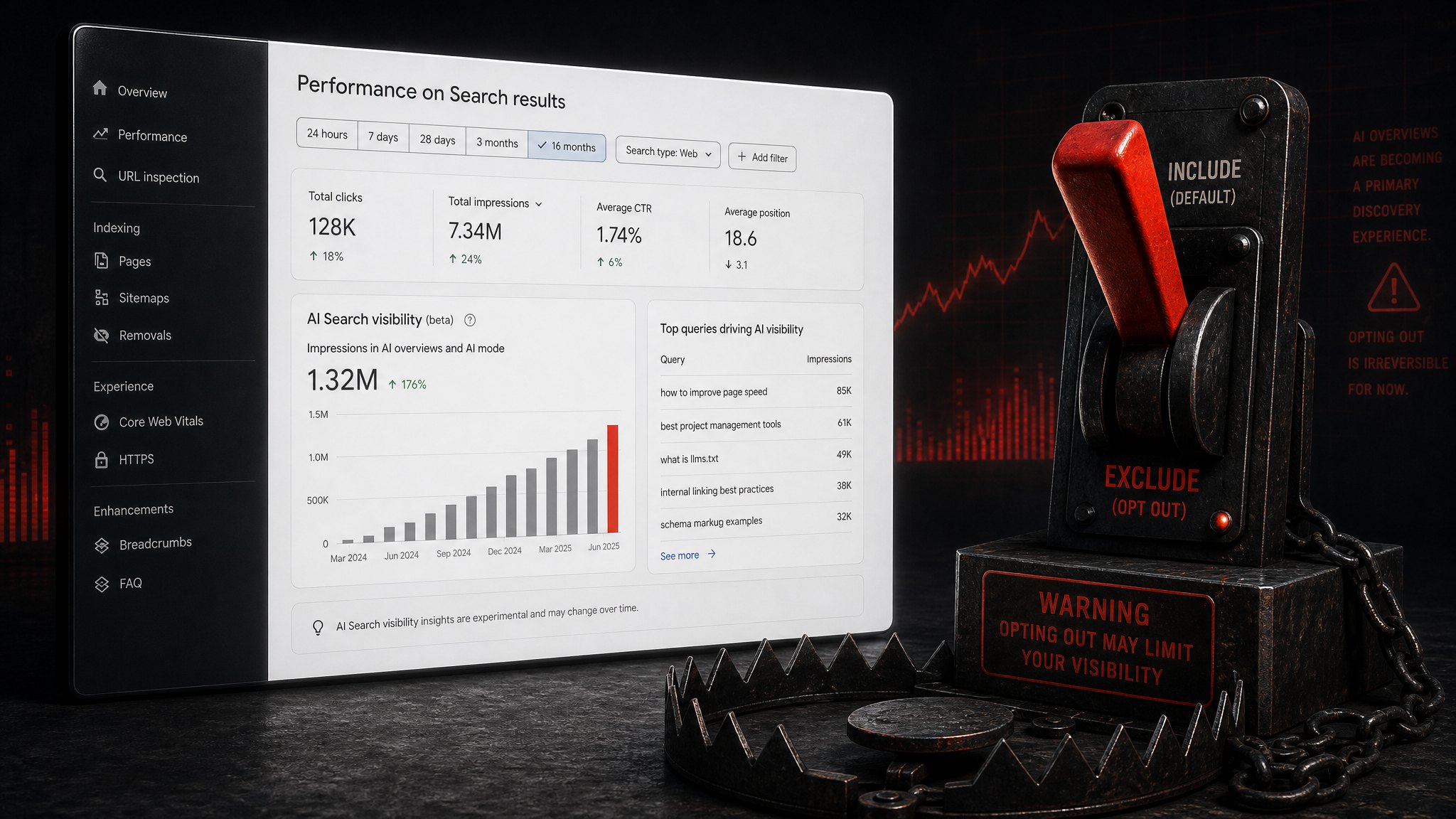 Google Finally Shows SEOs Their AI-Search Data — Next to a Switch You Shouldn’t Touch