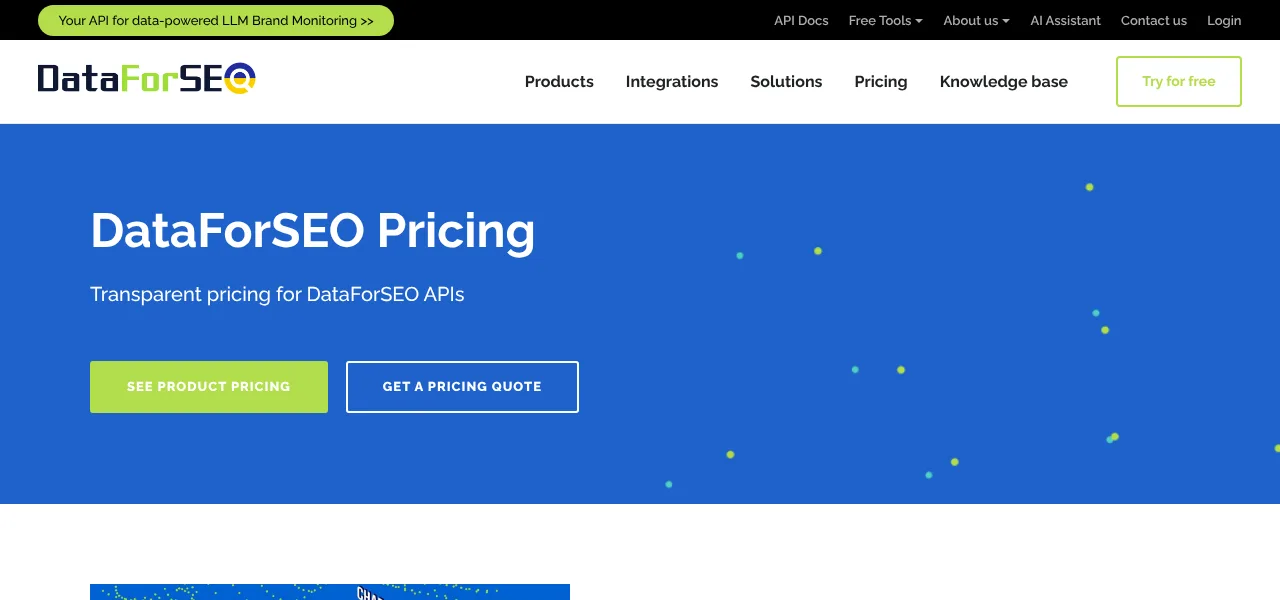 DataForSEO screenshot