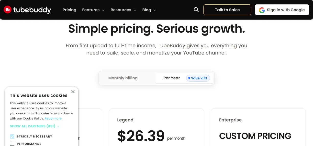 TubeBuddy screenshot